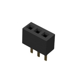 1 pcs : BC065-03-A-L-D - 3POS 1.0MM PITCH SOCKET, SIL, TH