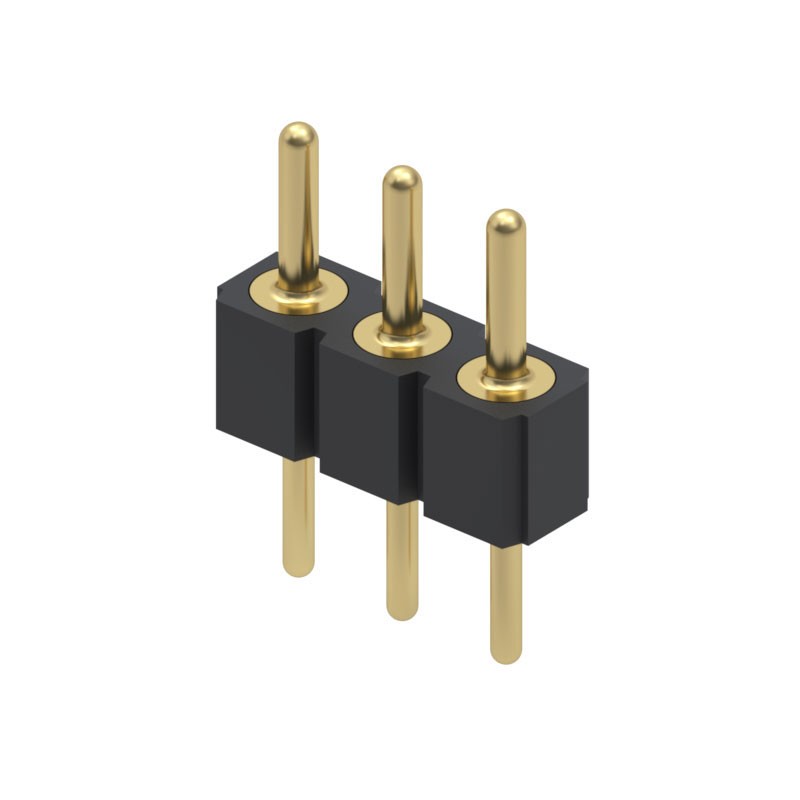 1 pcs : 800-10-003-10-002000 - CONN HEADER VERT 3POS 2.54MM