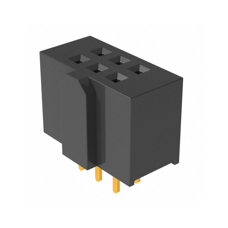 1 pcs : SFH11-NBPC-D03-ST-BK - CONN HDR 6POS 0.1 GOLD PCB