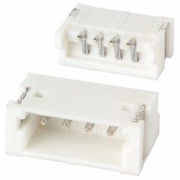 1 pcs : S4B-ZR-SM4A-TF - CONN HEADER SMD R/A 4POS 1.5MM
