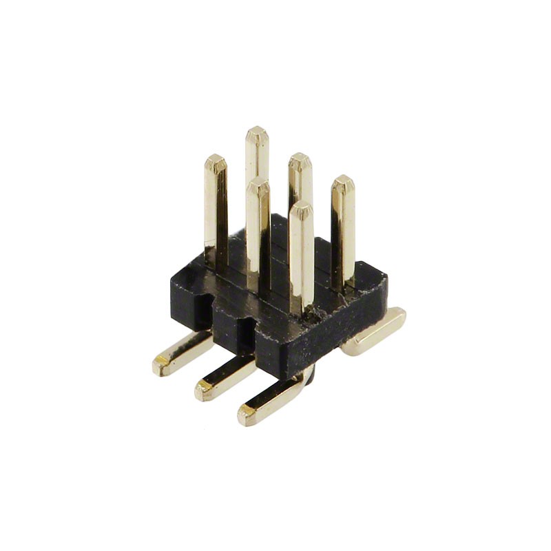 1 pcs : GRPB032VWQP-RC - CONN HEADER SMD 6POS 1.27MM
