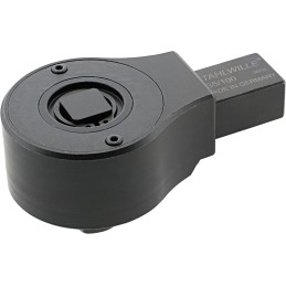 1 pcs - STAHLWILLE 735 Series Round Ratchet, 76 mm, 22 x 28mm Insert, Black Oxide Chrome Finish