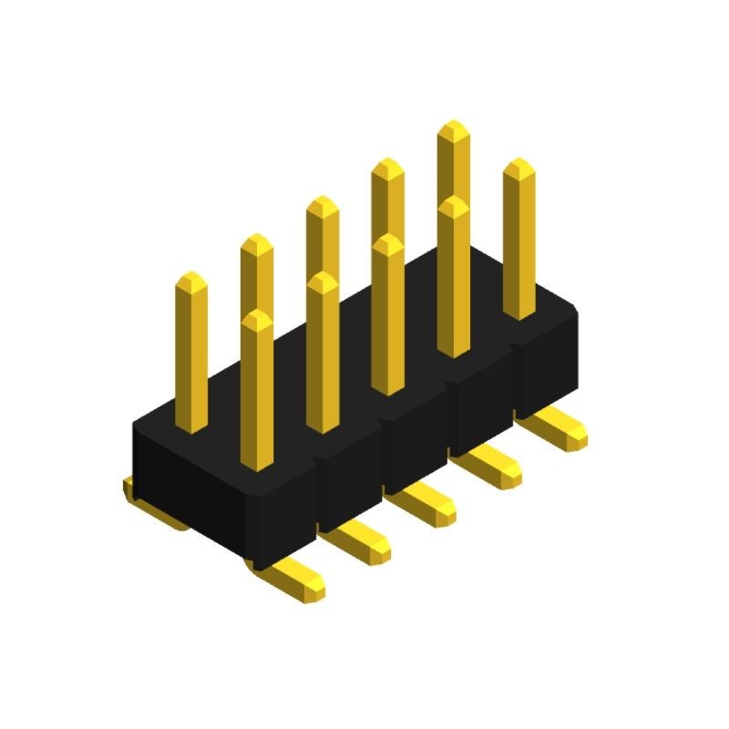 1 pcs : PHED-SS010G1ABONE-B300 - MALE HEADER VERTICAL SMD 10POS G