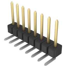 1 pcs : PBC08SGAN - CONN HEADER R/A 8POS 2.54MM
