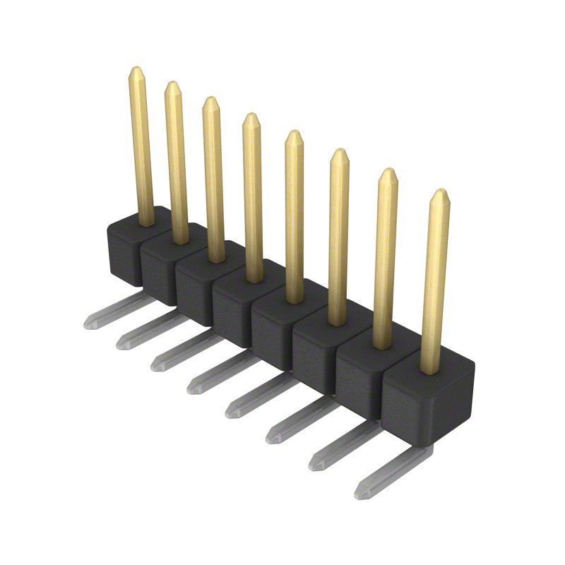 1 pcs : PBC08SGAN - CONN HEADER R/A 8POS 2.54MM