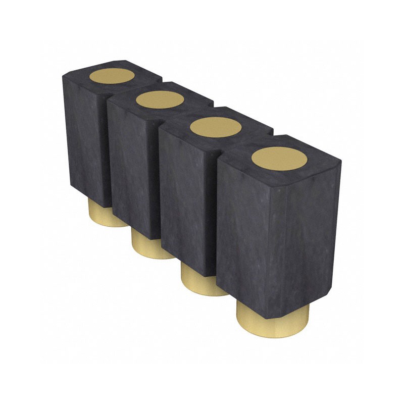 1 pcs : 800-10-004-30-507101 - CONN SPRING TARGET 4POS SMD