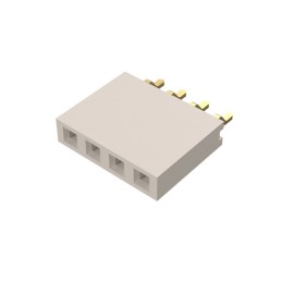 1 pcs : BG300-04-A-L-A - 4W, 2.54MM PTH SOCKET, SIL, SMT,