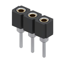 1 pcs : 801-93-003-10-002000 - CONN RCPT 3POS 0.1 GOLD PCB