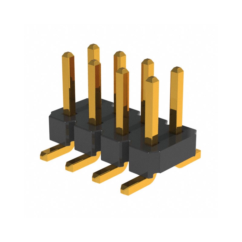 1 pcs : NRPN042MAMS-RC - CONN HEADER SMD 8POS 2MM