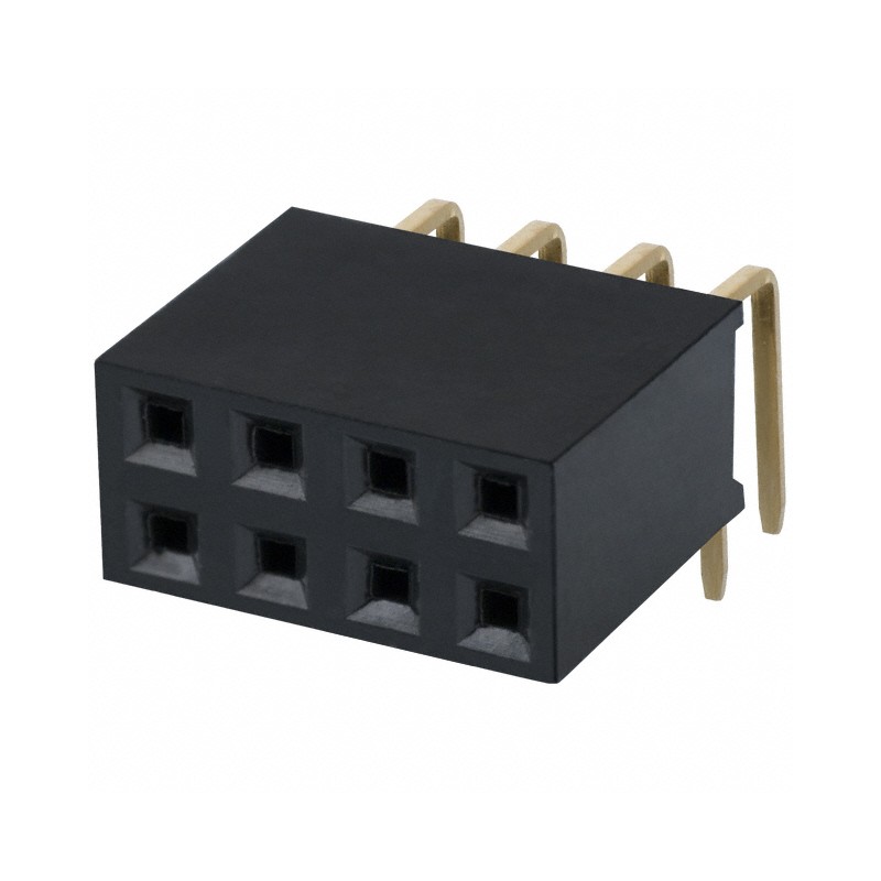 1 pcs : PPPC042LJBN-RC - CONN HDR 8POS 0.1 GOLD PCB R/A