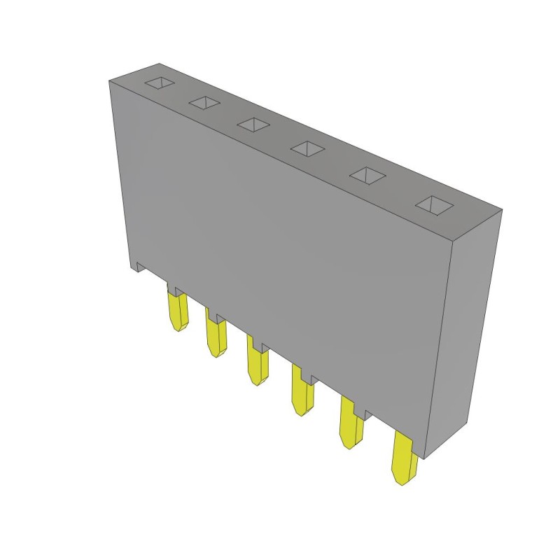 1 pcs : SSW-106-06-T-S - CONN RCPT 6POS 0.1 TIN PCB