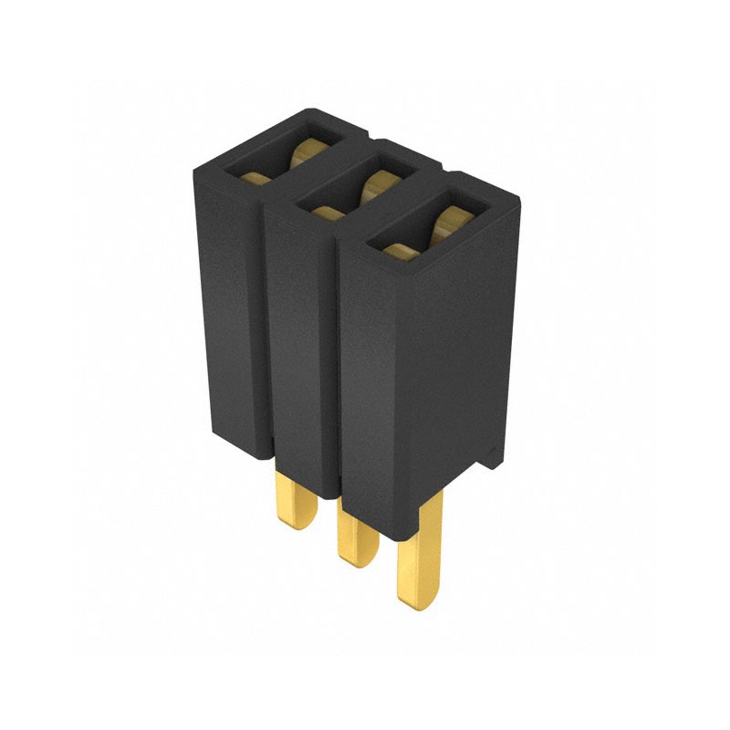 1 pcs : SLM-103-01-G-S - CONN RCPT 3POS 0.05 GOLD PCB