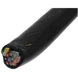 500 pcs - RS PRO Data Cable, 0.5 mm², 12 Cores, 20 AWG, Screened, 500m, Black Sheath