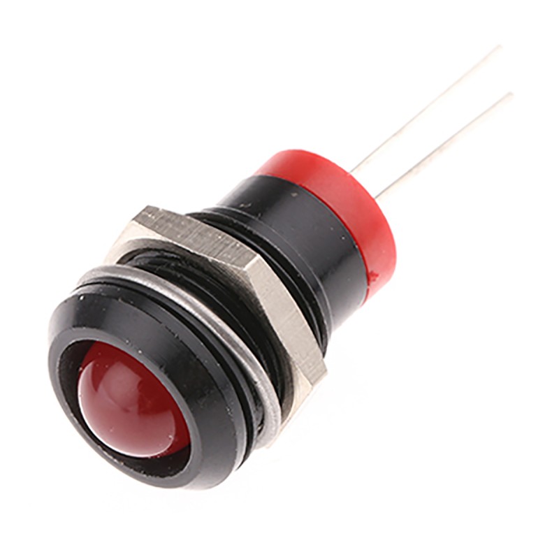 1 pcs - RS PRO Red Panel Mount Indicator, 2V dc, 12mm Mounting Hole Size