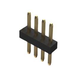 1 pcs : BC020-04-A-0200-0300-L-G - 4POS 1.0MM PITCH PIN HEADER, SIL