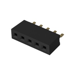 1 pcs : BC075-05-A-L-A - 5POS 1.0MM PITCH SOCKET, SIL, SM