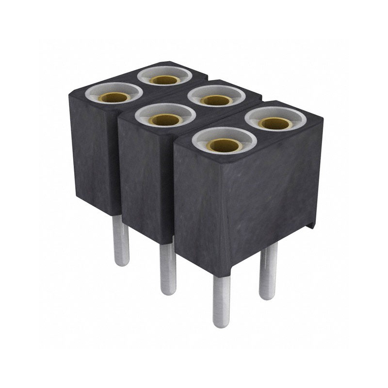 1 pcs : 803-87-006-10-012101 - CONN SOCKET 6POS 0.1 GOLD PCB