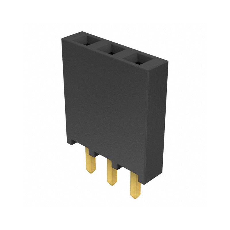 1 pcs : SSQ-103-01-G-S - CONN RCPT 3POS 0.1 GOLD PCB