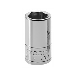 1 pcs - Facom 1/4 in Drive 3/16in Standard Socket, 6 point, 22 mm Overall Length