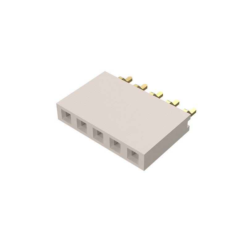 1 pcs : BG300-05-A-L-A - 5W, 2.54MM PTH SOCKET, SIL, SMT,