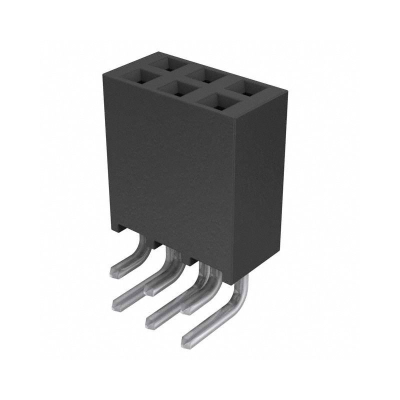 1 pcs : SSQ-103-02-T-D-RA - CONN RCPT 6POS 0.1 TIN PCB R/A