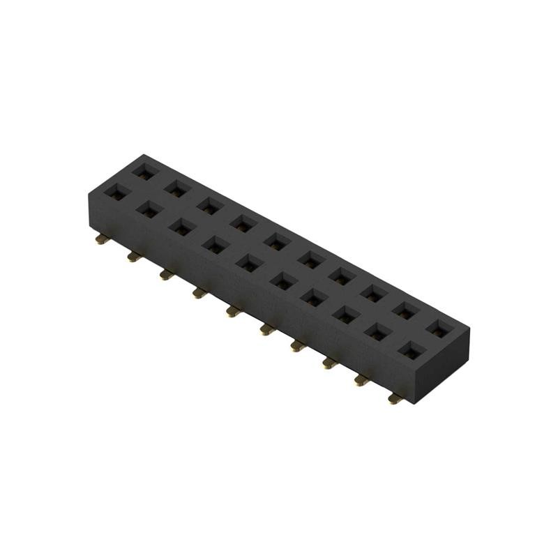 1 pcs : BF121-20-A-0-L-C - 20POS, 2MM PITCH SOCKET, DIL, SM