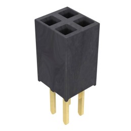 1 pcs : SSW-102-02-G-D - CONN RCPT 4POS 0.1 GOLD PCB
