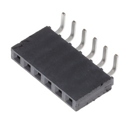 1 pcs : SSW-106-02-TM-S-RA - CONN RCPT 6POS 0.1 TIN PCB R/A