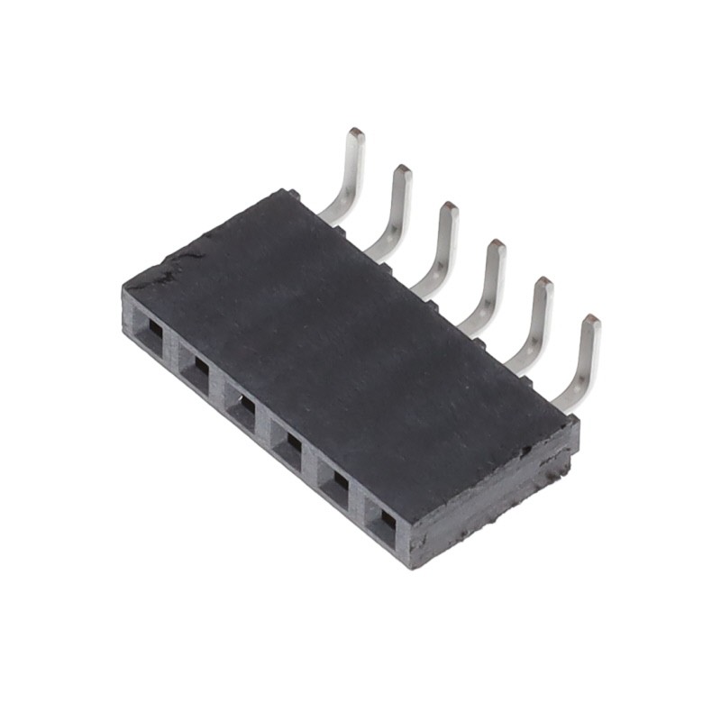 1 pcs : SSW-106-02-TM-S-RA - CONN RCPT 6POS 0.1 TIN PCB R/A