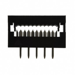 1 pcs : SIP110-PPPC-D05-ST-BK - CONN DIP HDR IDC 10POS 28AWG PCB