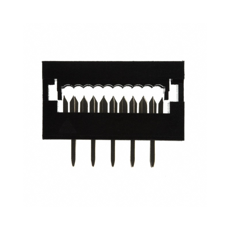 1 pcs : SIP110-PPPC-D05-ST-BK - CONN DIP HDR IDC 10POS 28AWG PCB