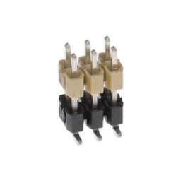 1 pcs : HW-03-08-T-D-350-SM - CONN HDR 6POS 0.1 STACK SMD TIN