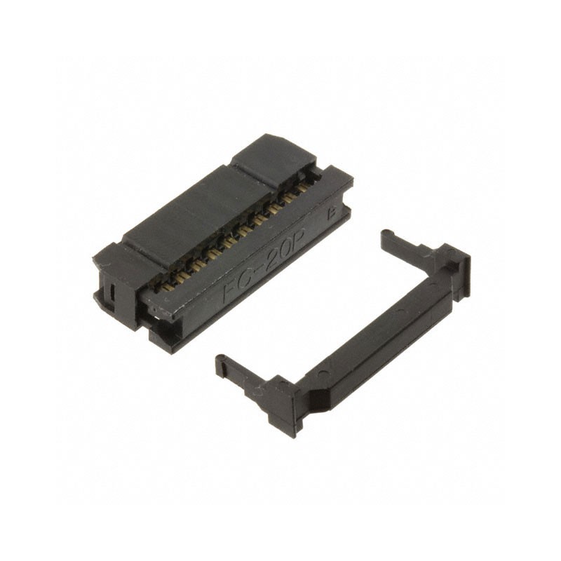 1 pcs : SFH213-PPPC-D10-ID-BK-M181 - CONN HEADER 20POS IDC 28AWG GOLD