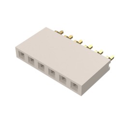 1 pcs : BG300-06-A-L-A - 6W, 2.54MM PTH SOCKET, SIL, SMT,
