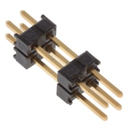 1 pcs : DW-02-09-G-D-415 - CONN HDR 4POS 0.1 STACK T/H GOLD