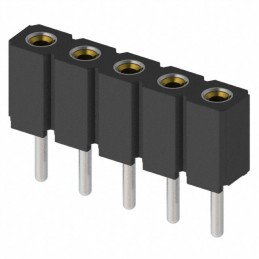 1 pcs : 801-47-005-10-012000 - CONN RCPT 5POS 0.1 GOLD PCB