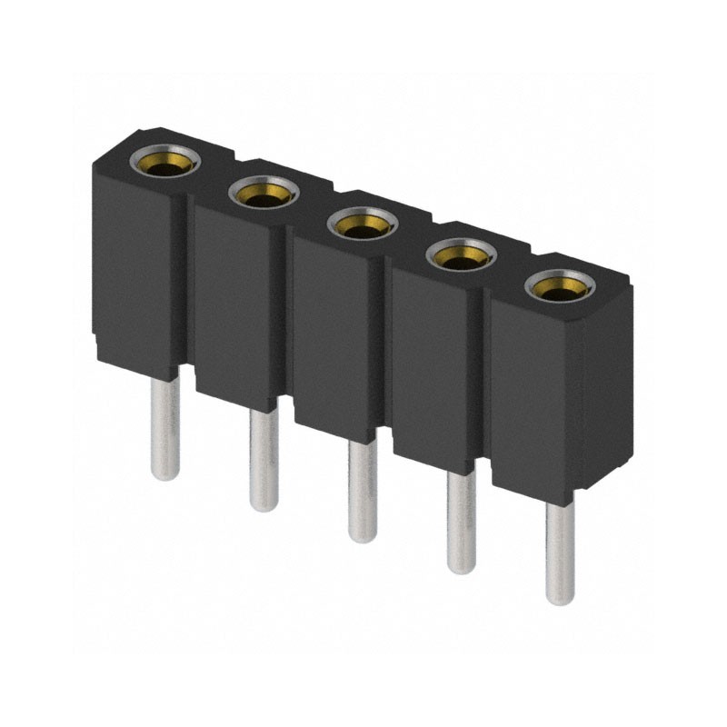 1 pcs : 801-47-005-10-012000 - CONN RCPT 5POS 0.1 GOLD PCB