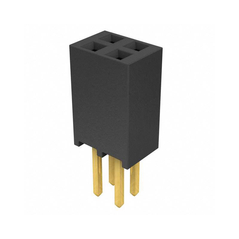 1 pcs : SSQ-102-02-G-D - CONN RCPT 4POS 0.1 GOLD PCB