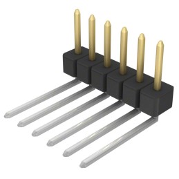 1 pcs : PBC06SBDN - CONN HEADER R/A 6POS 2.54MM
