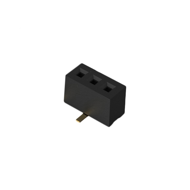 1 pcs : BC070-03-A-1-L-C - 3POS 1.0MM PITCH SOCKET, SIL, SM