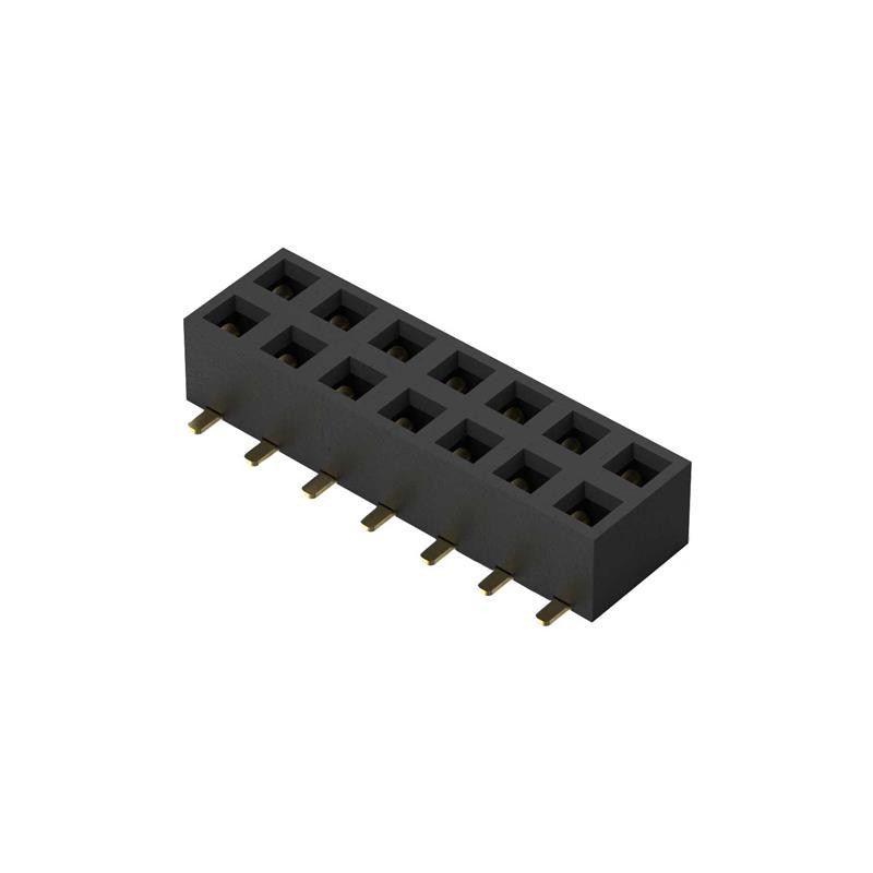 1 pcs : BF080-14-A-0-L-C - 14POS, 2MM PITCH SOCKET, DIL, SM
