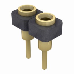 1 pcs : SL-102-G-11 - CONN RCPT 2POS 0.1 GOLD PCB