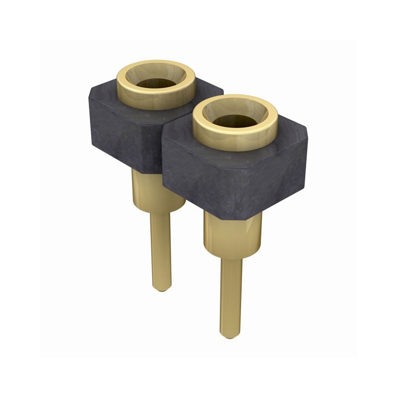 1 pcs : SL-102-G-11 - CONN RCPT 2POS 0.1 GOLD PCB