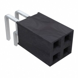 1 pcs : SSW-102-02-S-D-RA - CONN RCPT 4POS 0.1 GOLD PCB R/A