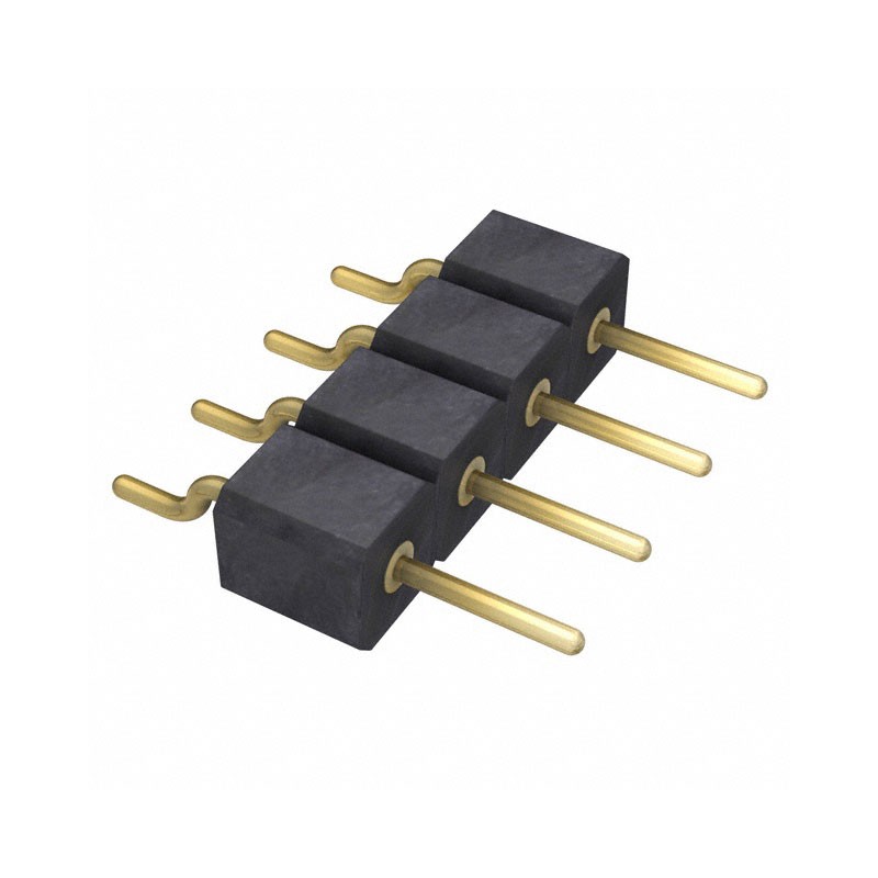 1 pcs : 830-10-004-40-001101 - CONN HEADER SMD R/A 4POS 2MM