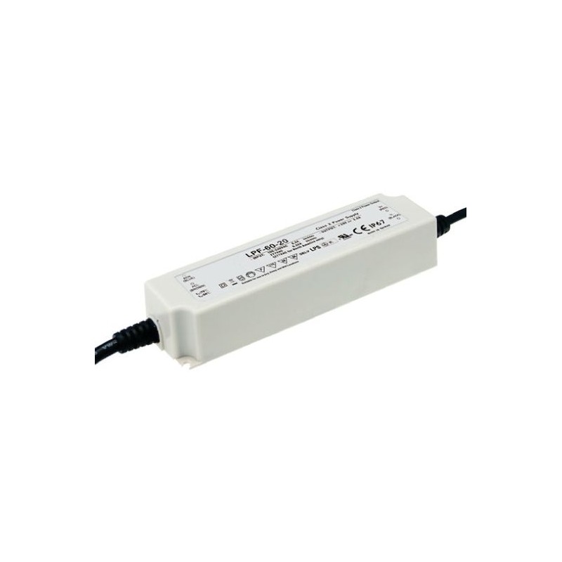 1 pcs - MEAN WELL LED Driver, 54V Output, 60.48W Output, 1.12A Output, Constant Voltage
