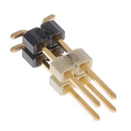 1 pcs : HW-02-09-G-D-395-SM - CONN HDR 4POS 0.1 STACK SMD GOLD