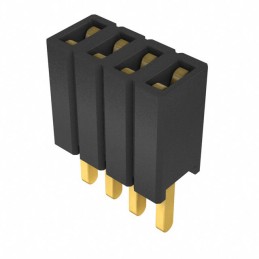 1 pcs : SLM-104-01-G-S - CONN RCPT 4POS 0.05 GOLD PCB