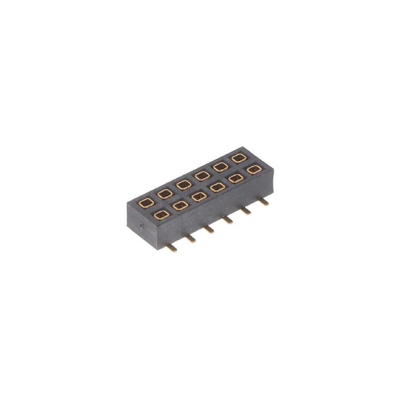 1 pcs : NPPN062GFNP-RC - CONN HDR 12POS 0.079 GOLD SMD