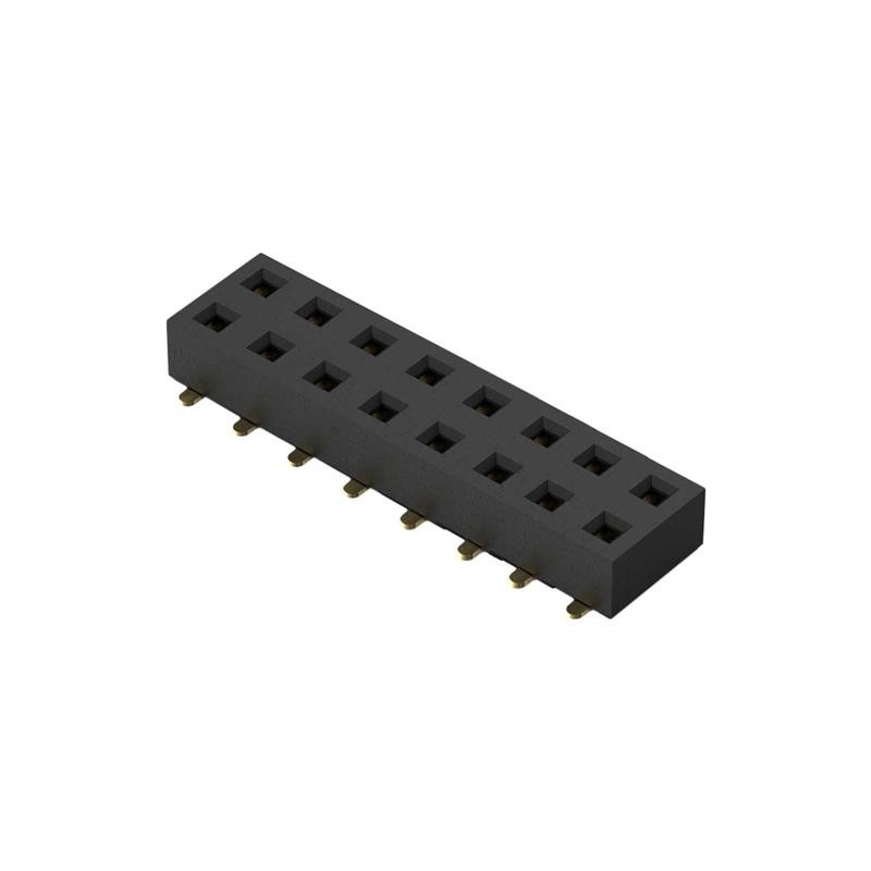 1 pcs : BF121-16-A-0-L-C - 16POS, 2MM PITCH SOCKET, DIL, SM